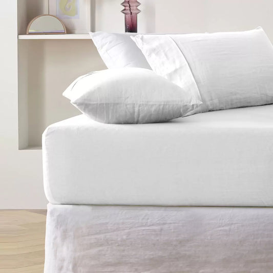 Purity Home 400 Thread Count Cotton Fitted Sheet in White