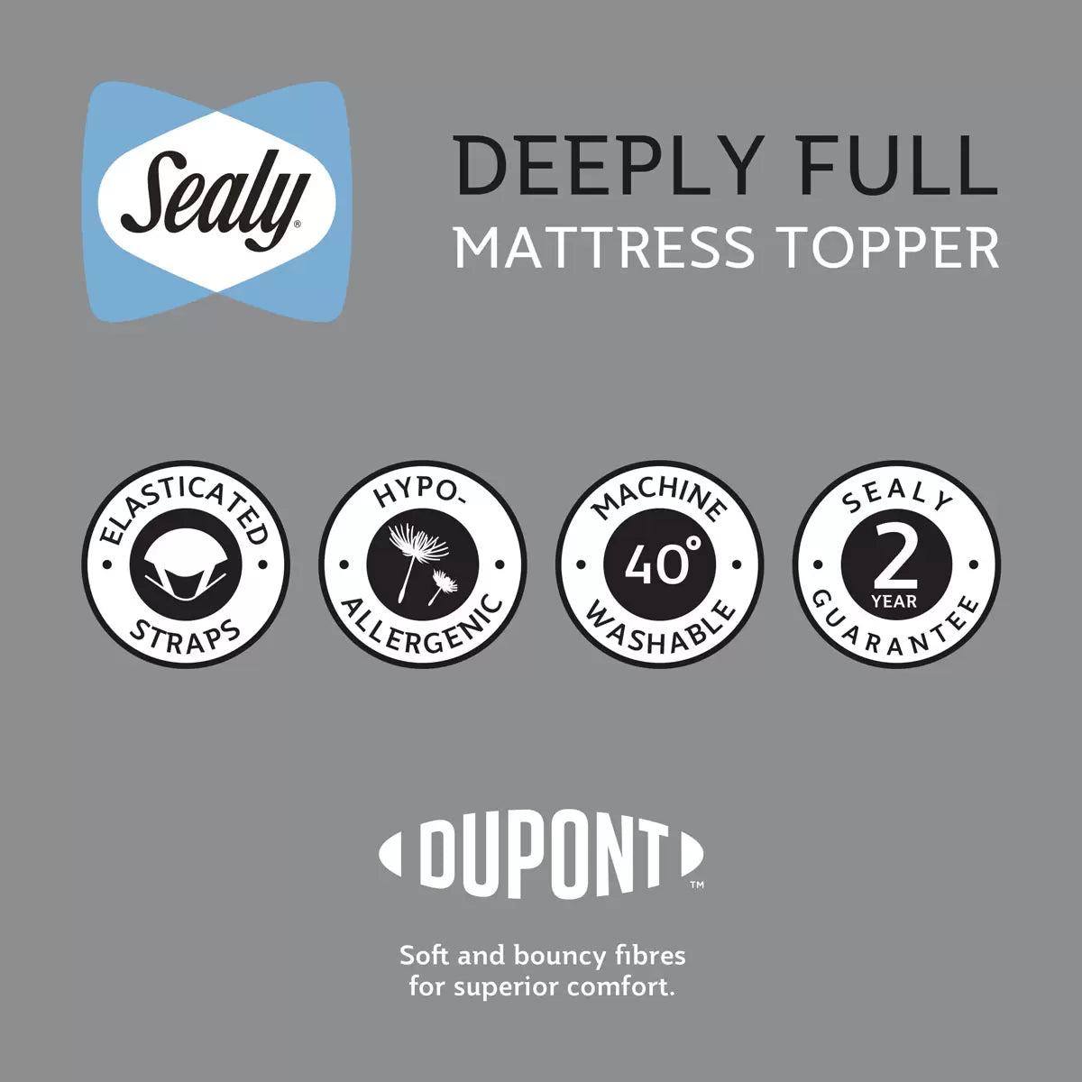 Sealy Deeply Full Mattress topper