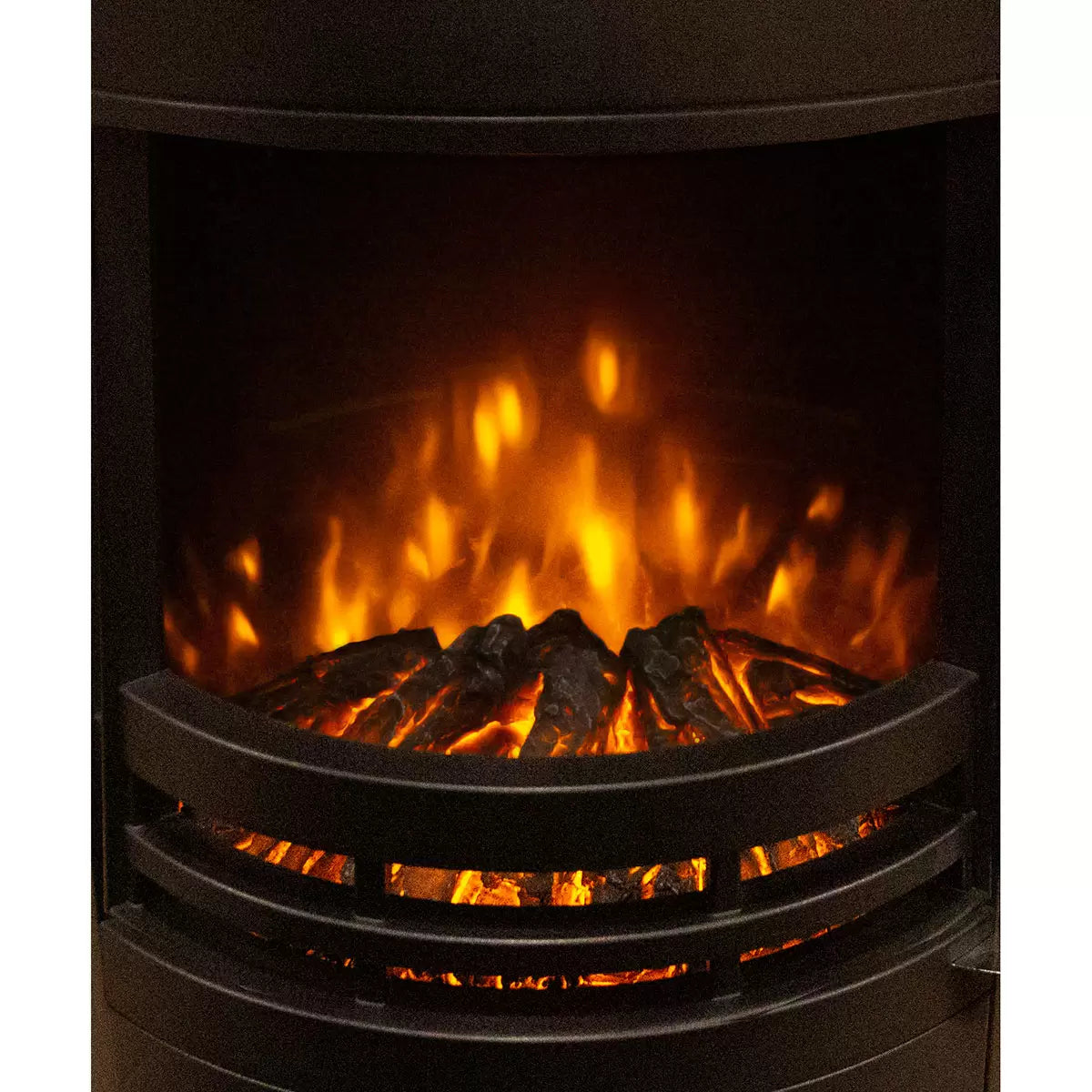 Flare Tunstall Electric Cylinder Stove in Black, 2kW