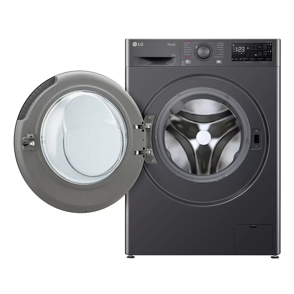 LG F4Y511GBLA1, 11kg, 1400rpm. Washing Machine, A Rated in Slate Grey