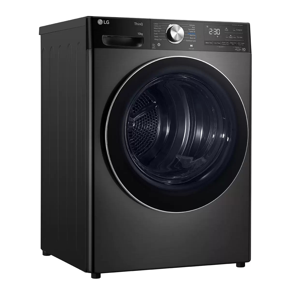 LG FDV1110B, 10kg, Heat-Pump Dryer, A+++ Rated in Black Steel