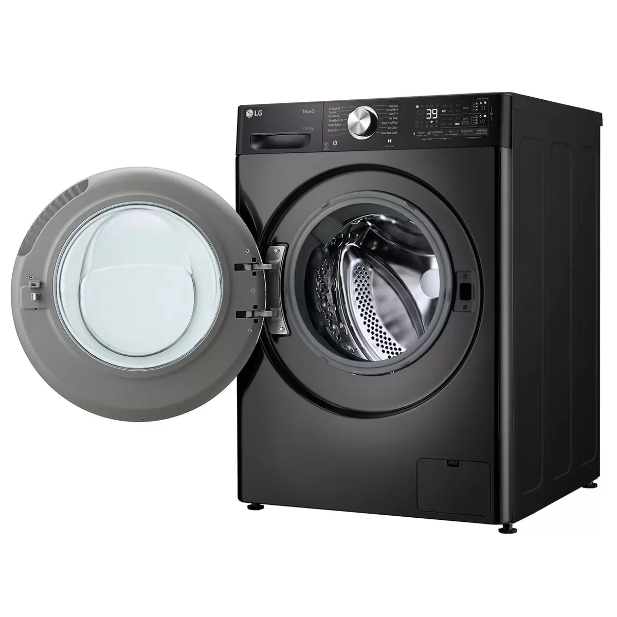 LG FWY937BCTA1 Wifi Connected 13 Kg / 7Kg Washer Dryer with 1400 rpm - Platinum Black - D Rated