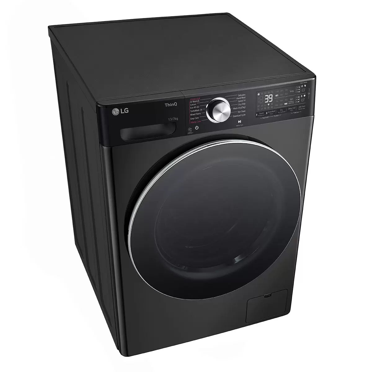 LG FWY937BCTA1 Wifi Connected 13 Kg / 7Kg Washer Dryer with 1400 rpm - Platinum Black - D Rated