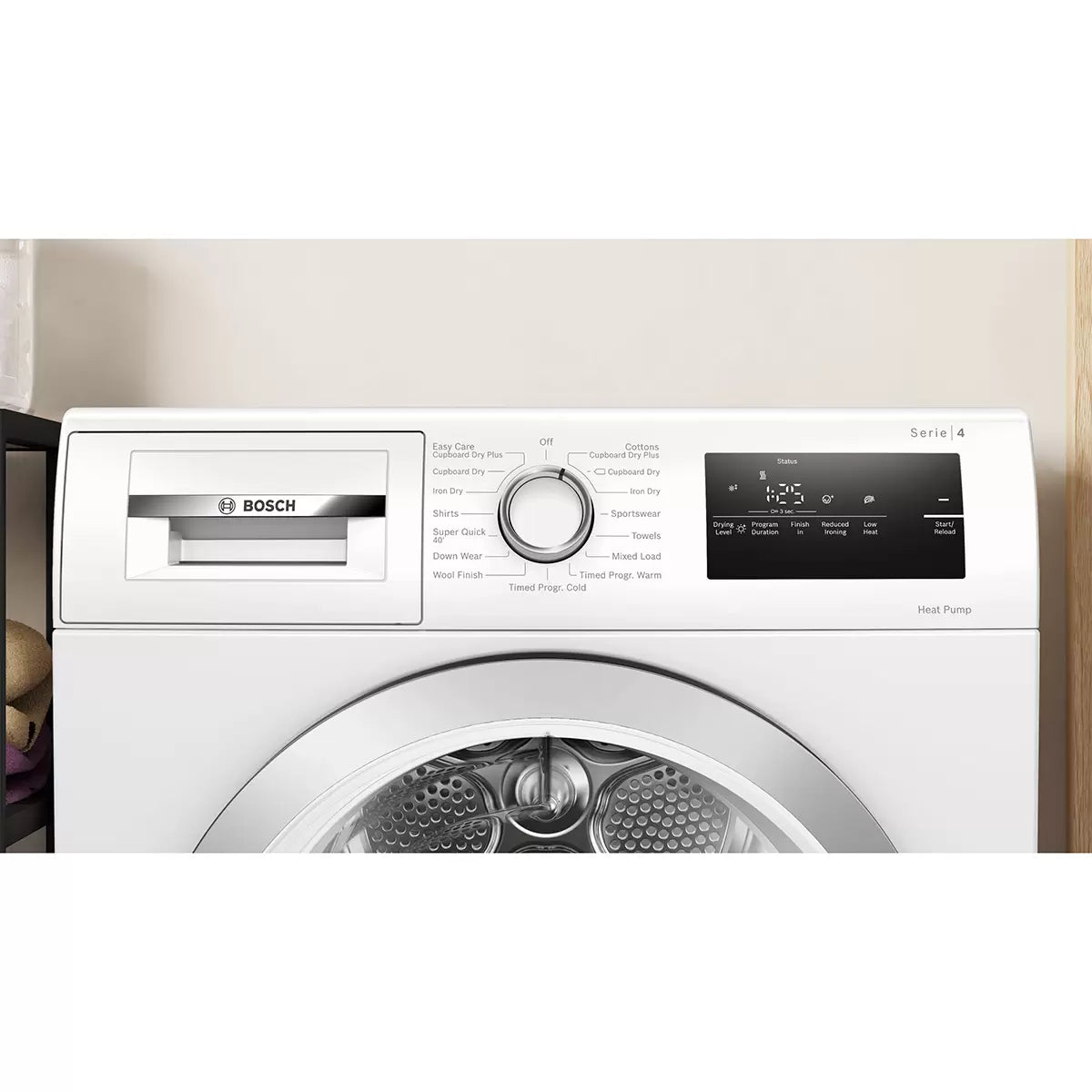 Bosch WTH85223GB, Series 4 8kg Heat Pump Dryer, A++ Rated in White