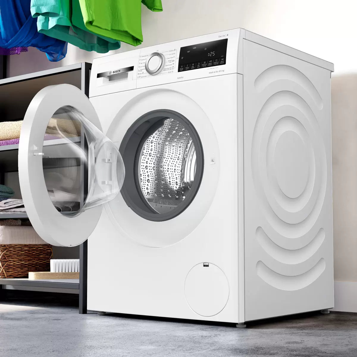 Bosch WNA144V9GB Series 4 9/5kg Washer Dryer, E Rated in White