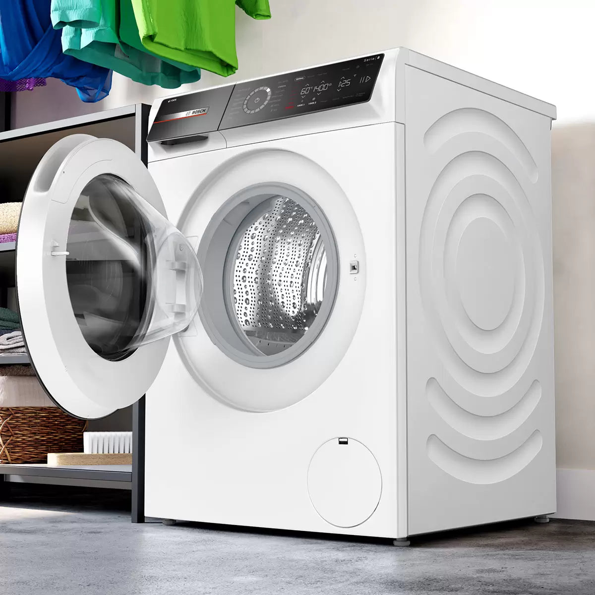 Bosch Series 8 i-Dos™ WGB256A1GB 10kg Washing Machine with 1400 rpm - White - A Rated