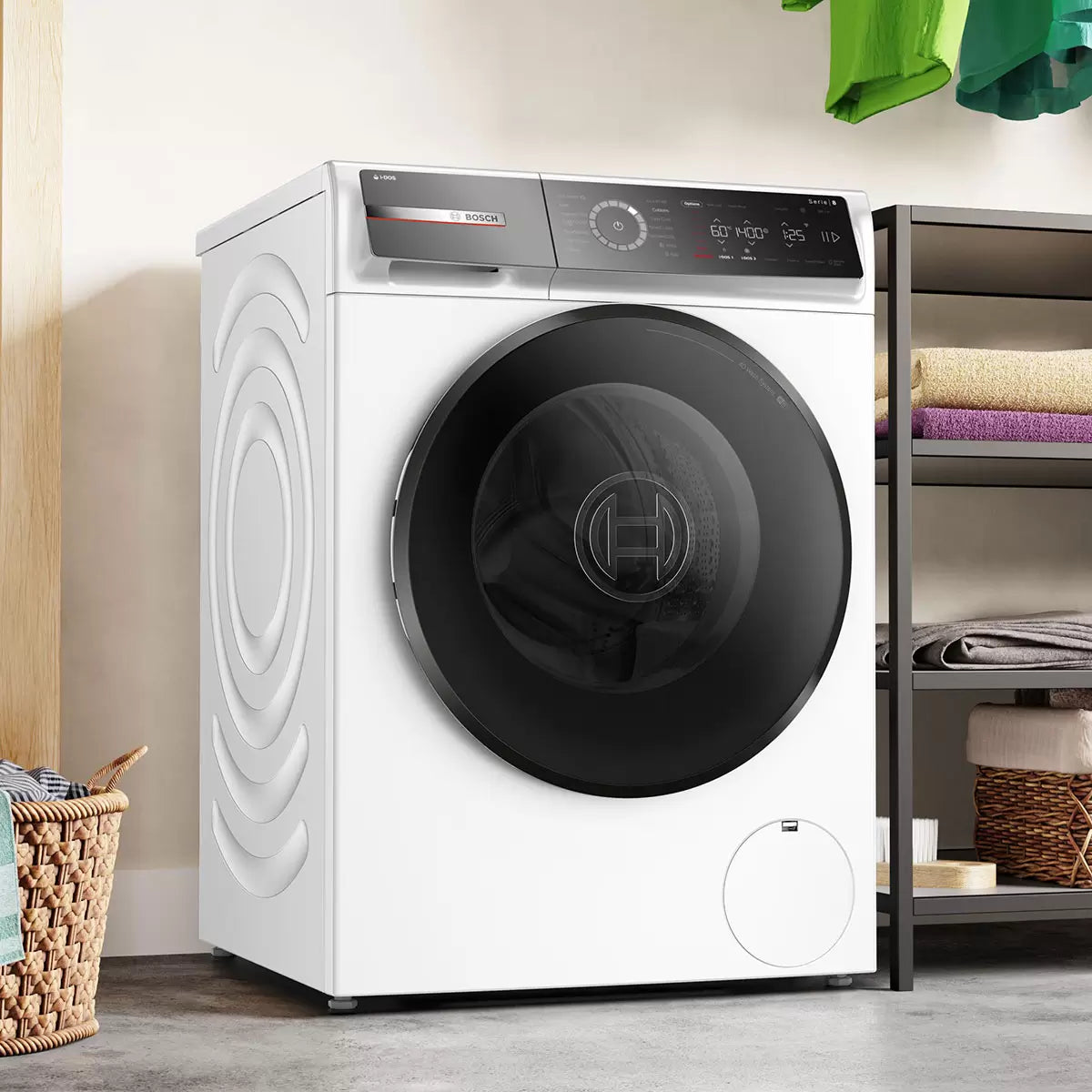 Bosch Series 8 i-Dos™ WGB256A1GB 10kg Washing Machine with 1400 rpm - White - A Rated