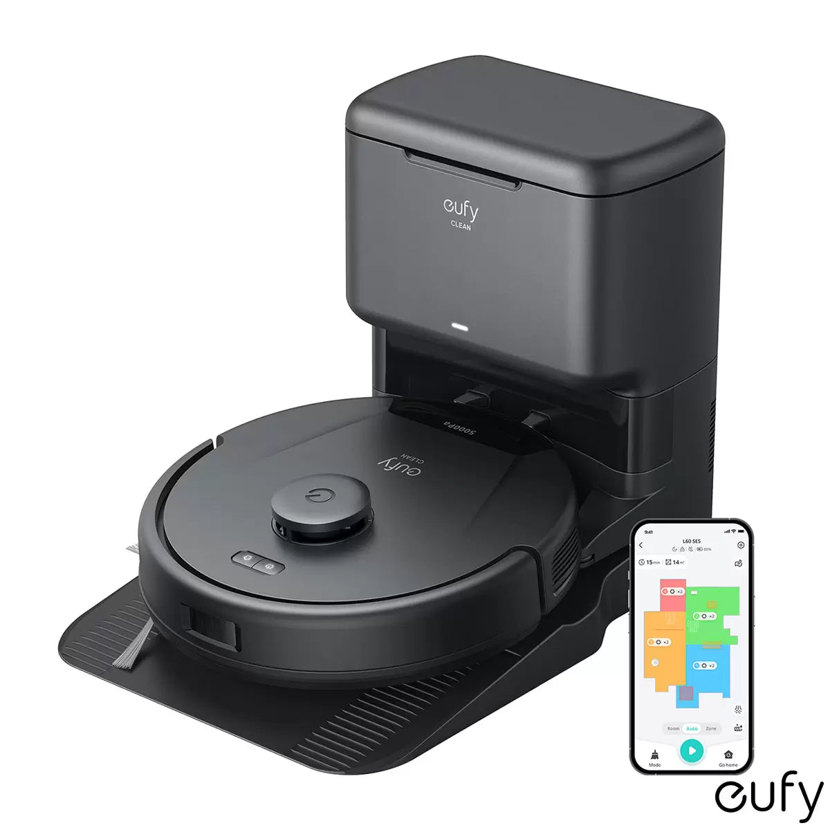 eufy L60 Hybrid Robot Vacuum with Self-Empty Station, Hair Detangling Technology, and Mop