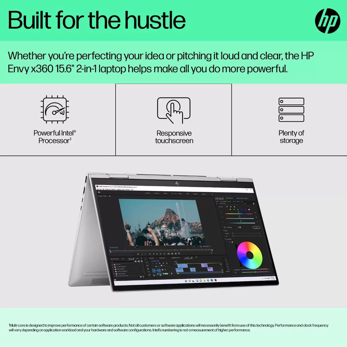 HP Envy x360, Intel Core i7, 16GB RAM, 512GB SSD, 15.6 Inch Convertible 2 in 1 Laptop