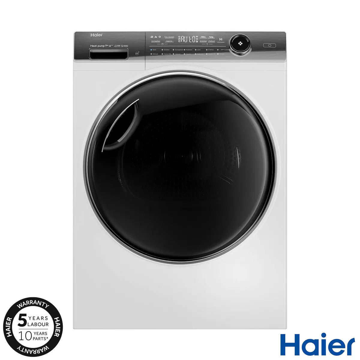 Haier i-Pro Series 7 Plus HD90-A3Q979U1 9Kg Heat Pump Tumble Dryer - White - A+++ Rated