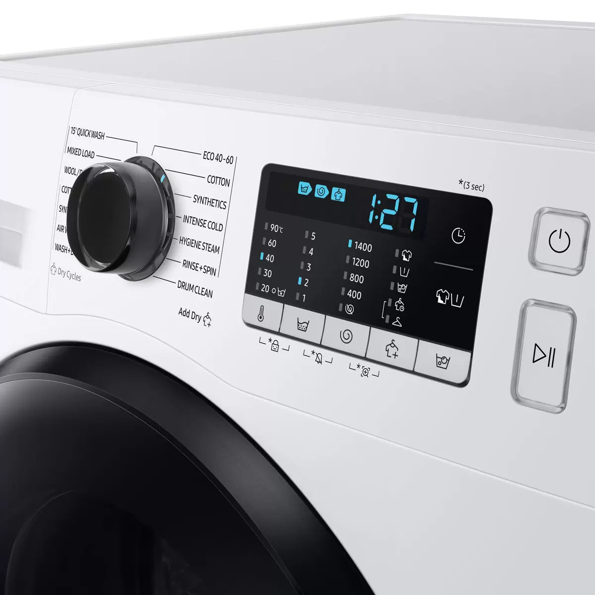 Samsung Series 5 WD90TA046BE/EU, 9/6kg, 1400rpm, Washer Dryer, E Rated in White