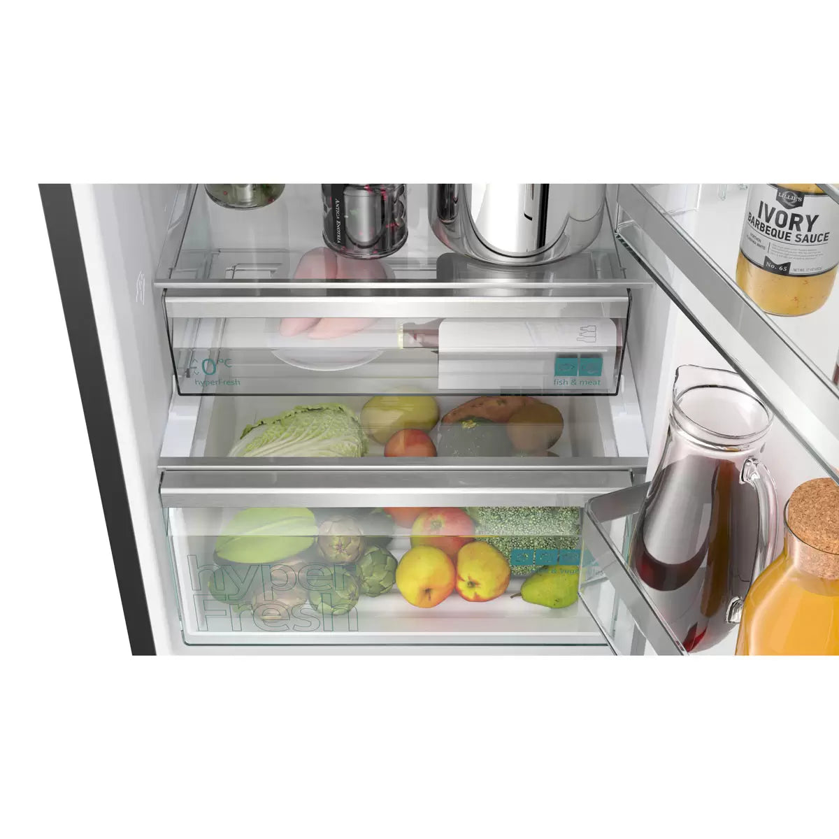 Siemens KG39NXXDFG Fridge Freezer, B Rated in Black Steel