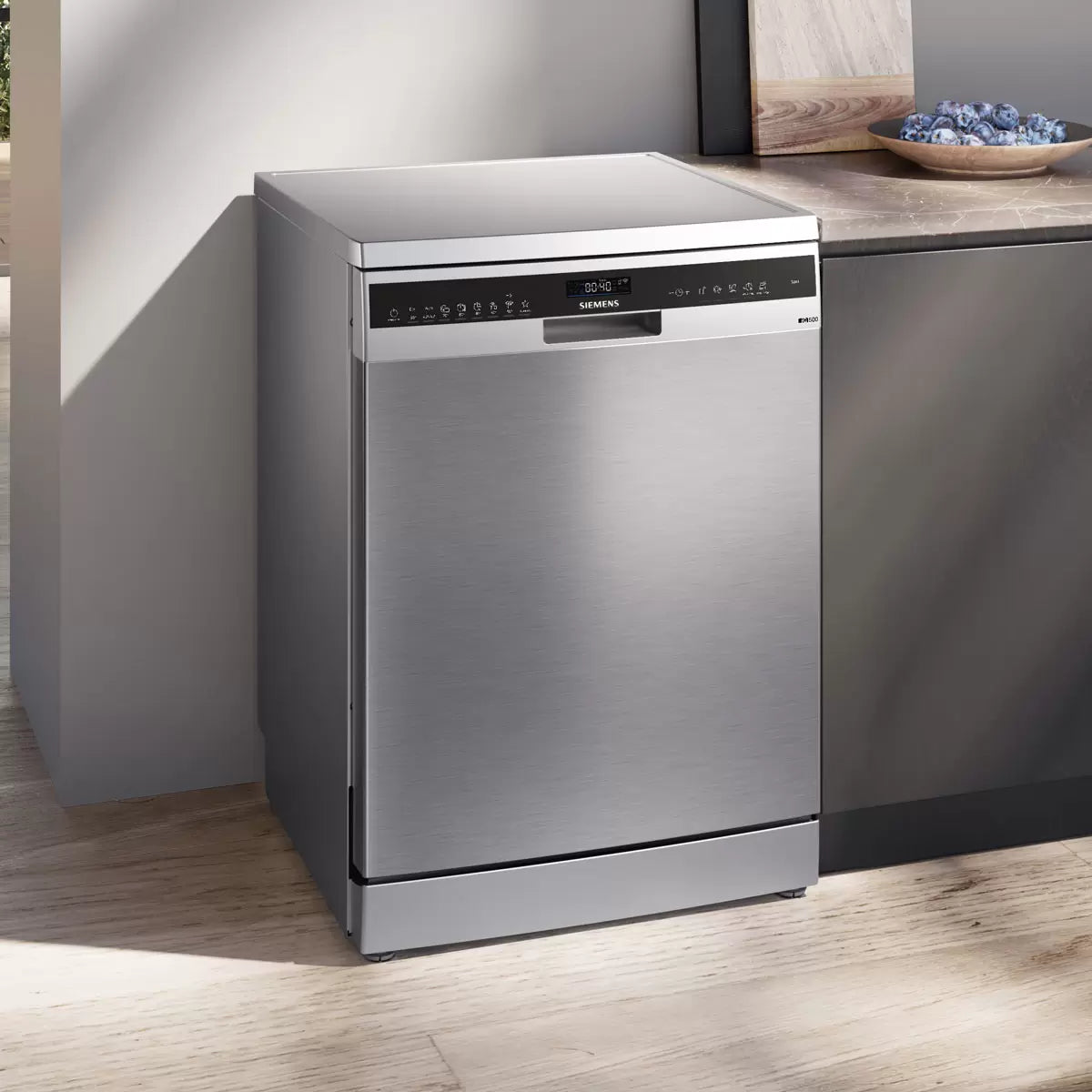 Siemens IQ-500 SN25ZI07CE Wifi Connected Standard Dishwasher - Stainless Steel - B Rated