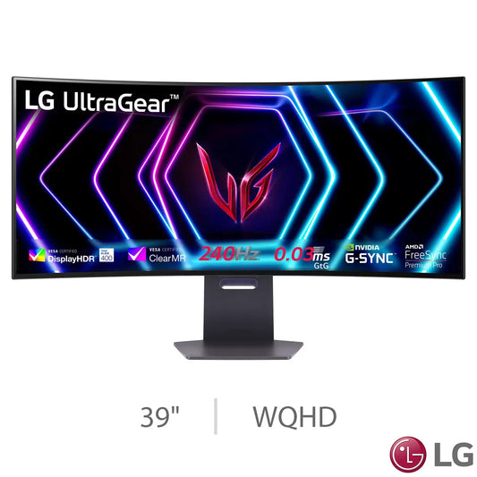 LG UltraGear 39 Inch WQHD 240Hz OLED Gaming Monitor, 39GS95QE-B