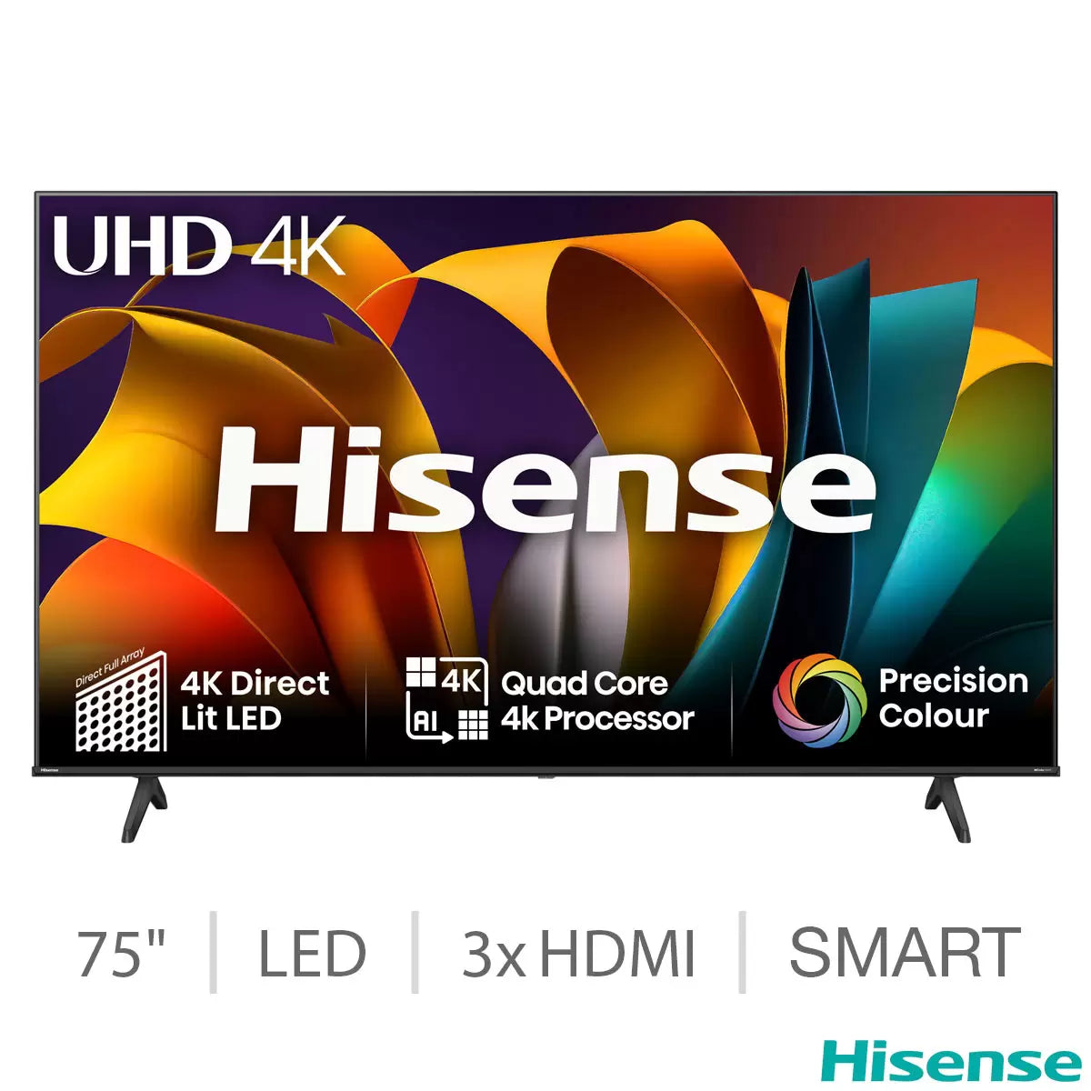 Hisense 75A6NTUK 75 Inch LED Freely Smart TV