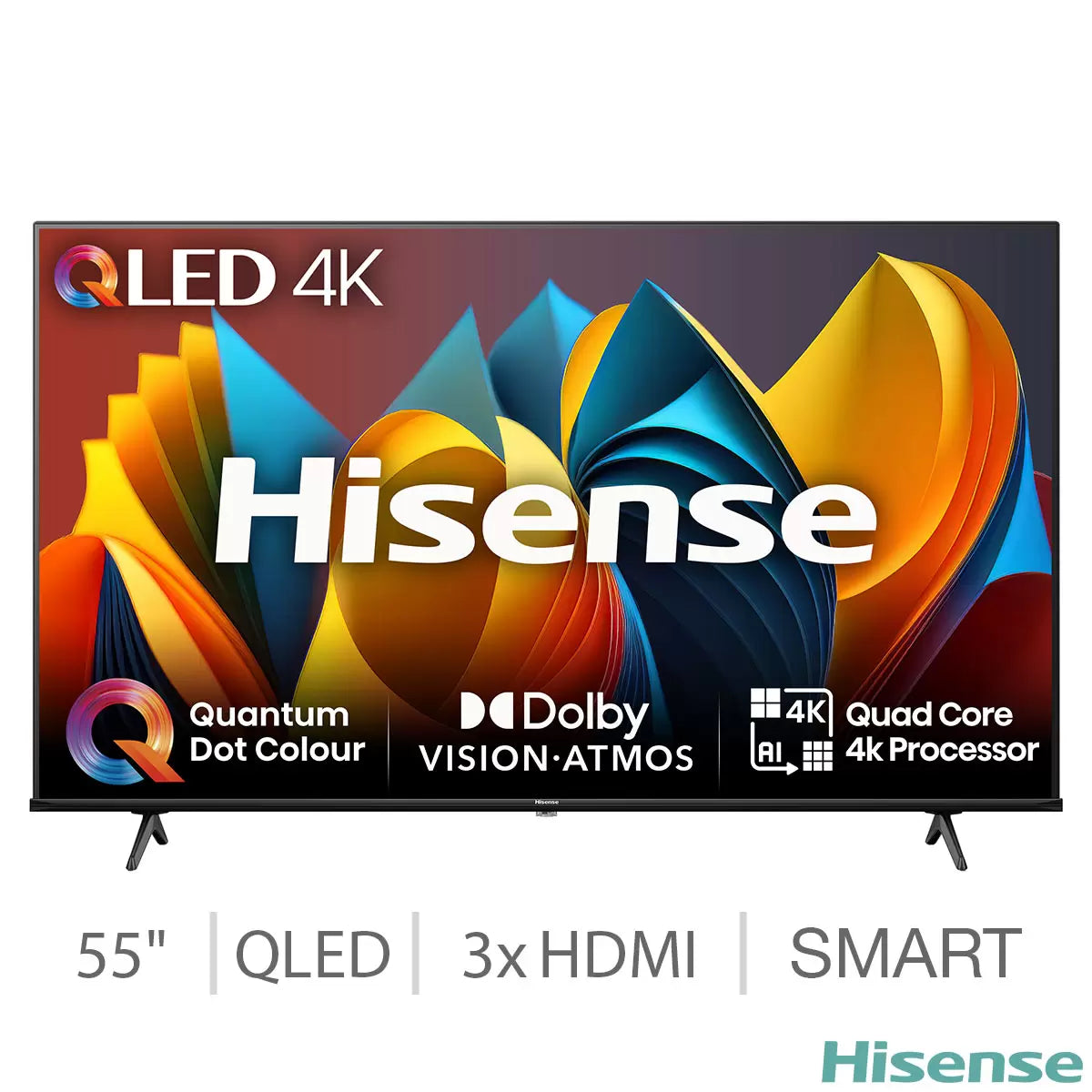 Hisense 55E7NQTUK 55 Inch QLED Freely Smart TV