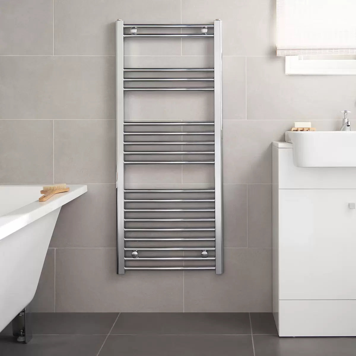 Pitacs Heating Chrome Heated Towel Rail -1175 x 500 x 30 mm