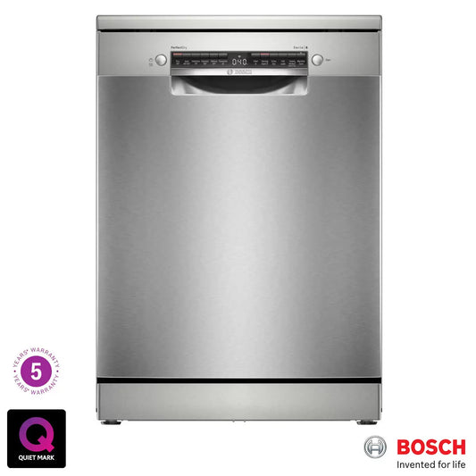 Bosch Series 6 SMS6ZCI10G Freestanding Dishwasher, B Rated in Silver