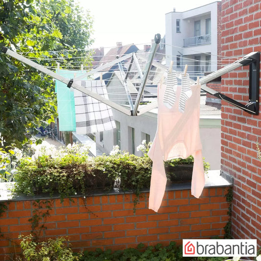 Brabantia Wallfix 24m Clothes Airer + Cover