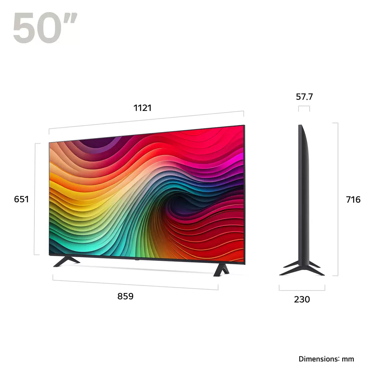 LG 50NANO82T6B 50 Inch NANO 4K Ultra HD Smart TV