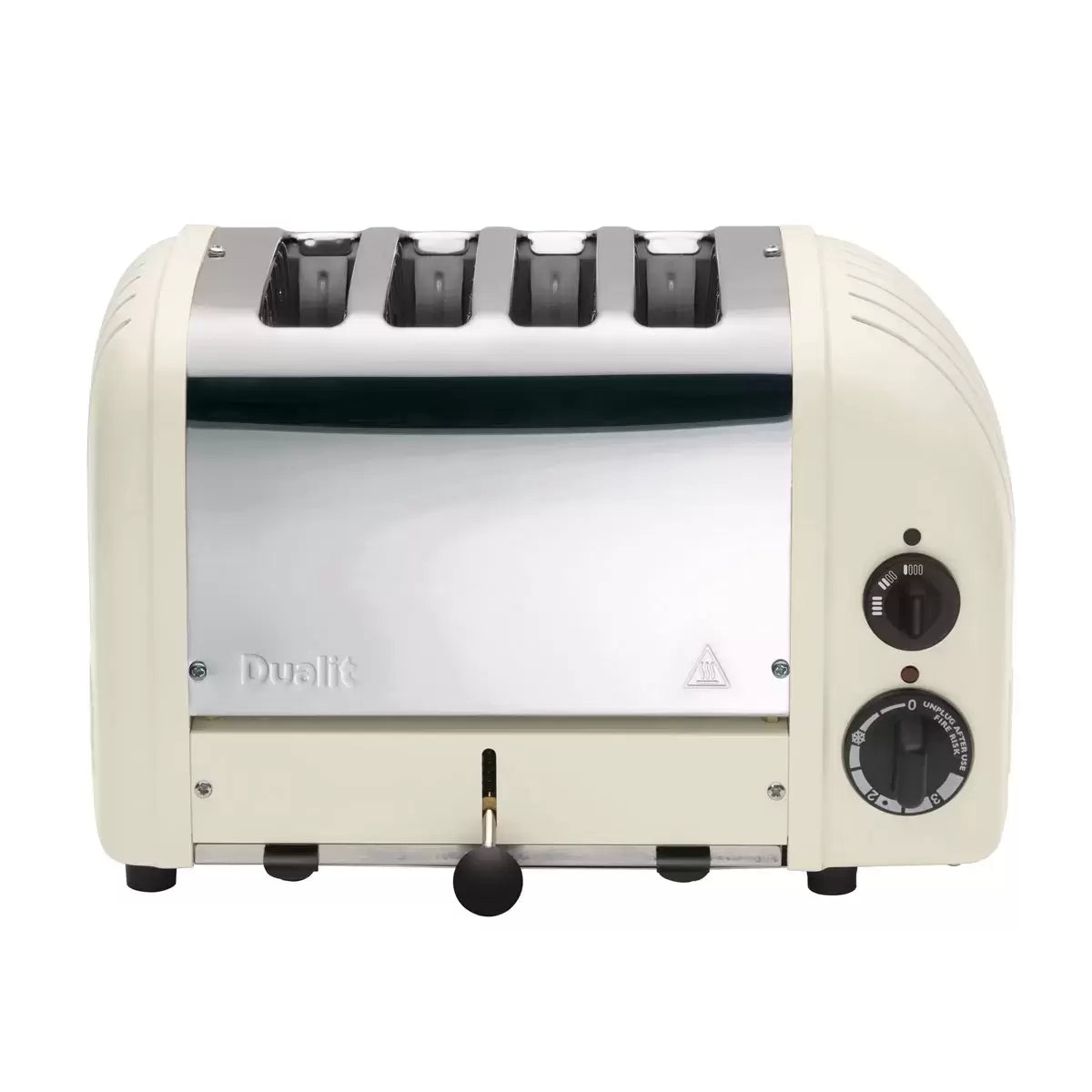 Dualit 4 Slot Classic Toaster With Sandwich Cage, Canvas White 40592