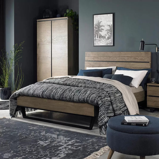 Bentley Designs Tivoli Weathered Oak Bed Frame in 2 Sizes