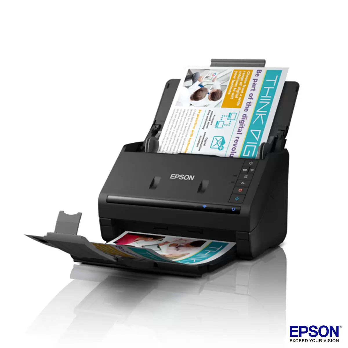 Epson WorkForce ES-500W Wireless Auto-Sheet Feed Document Scanner ...